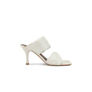 Alohas 'Twist' White Leather Strap Sandal Size 10